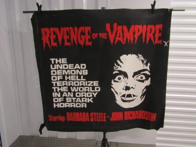 Hand Painted On Canvas " Revenge Of The Vampire " Movie Poster