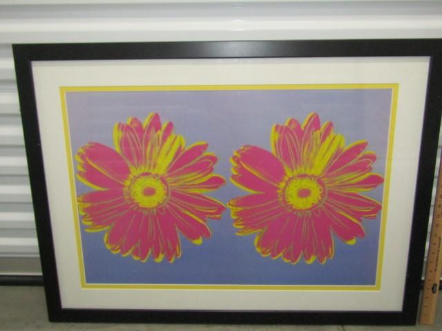 Framed And Double Matted Floal Print (LOCAL PICK UP ONLY)