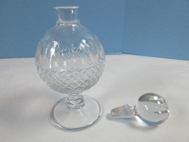 Waterford Crystal Collen Short Stem Pattern Cut Panels & Cross hatch Design Round Footed