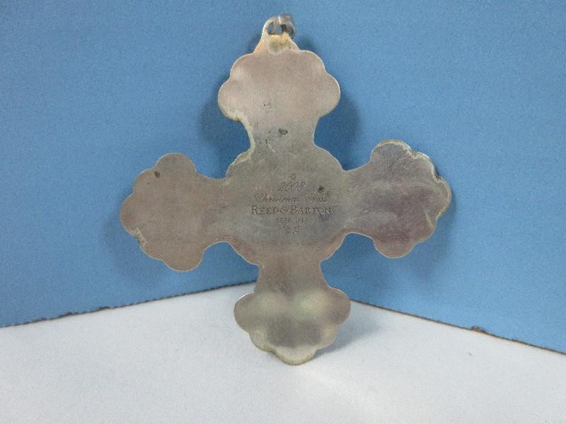 2008 Annual Reed & Barton Sterling Silver Christmas Cross Ornament-Wgt 14.77G+/-, Ret. $119.95