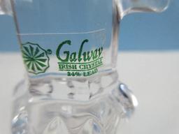 Signed Galway Irish Lead Crystal 8" Roman Cross Striking Design