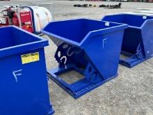 Unused Tip Over Dumpster, Fork Pockets