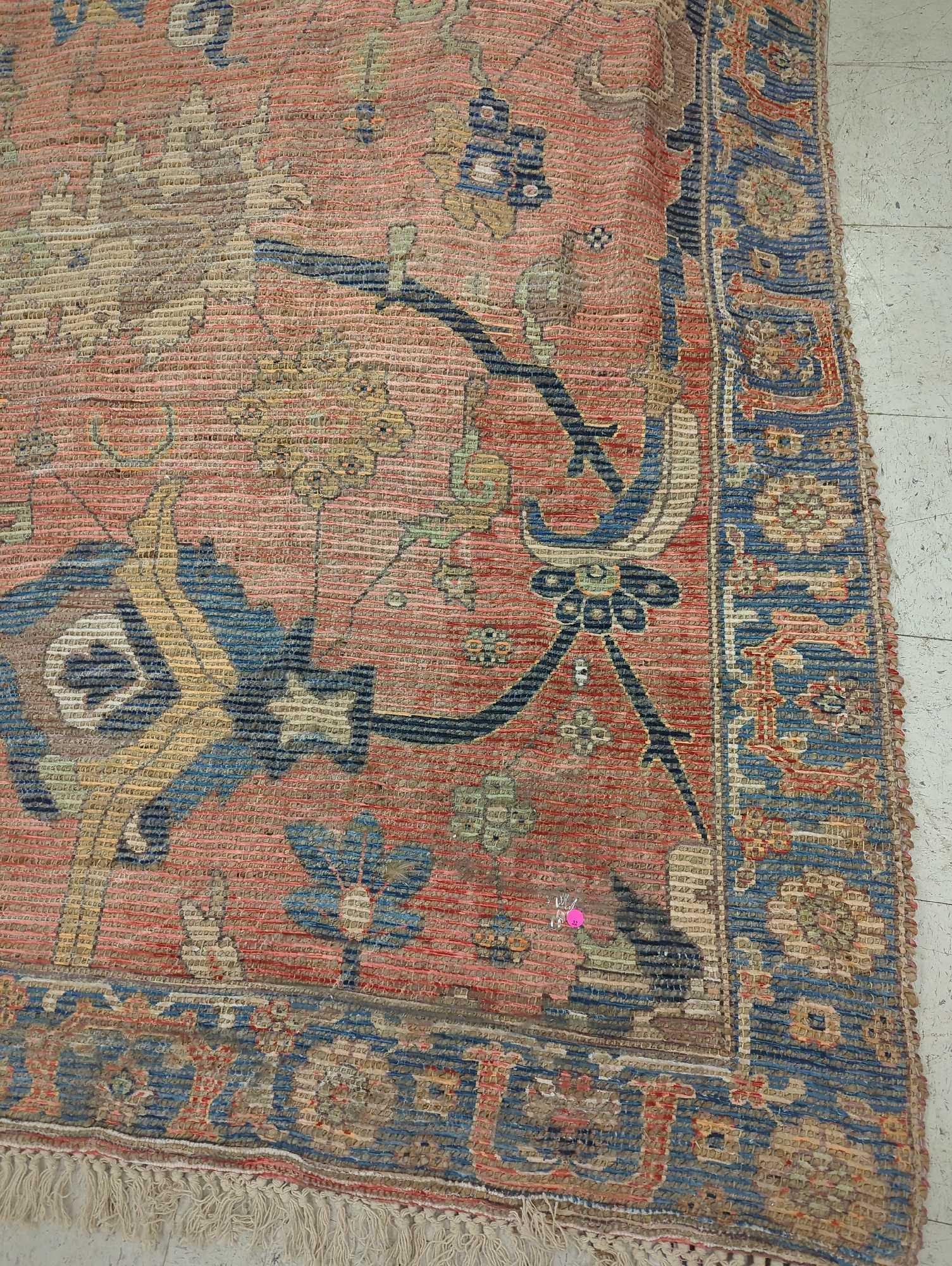 MACHINE MADE AREA RUG, LAUREL ORIENTAL STYLE , RUST RED, BLUE, GREEN , ORANGE 120"X171"