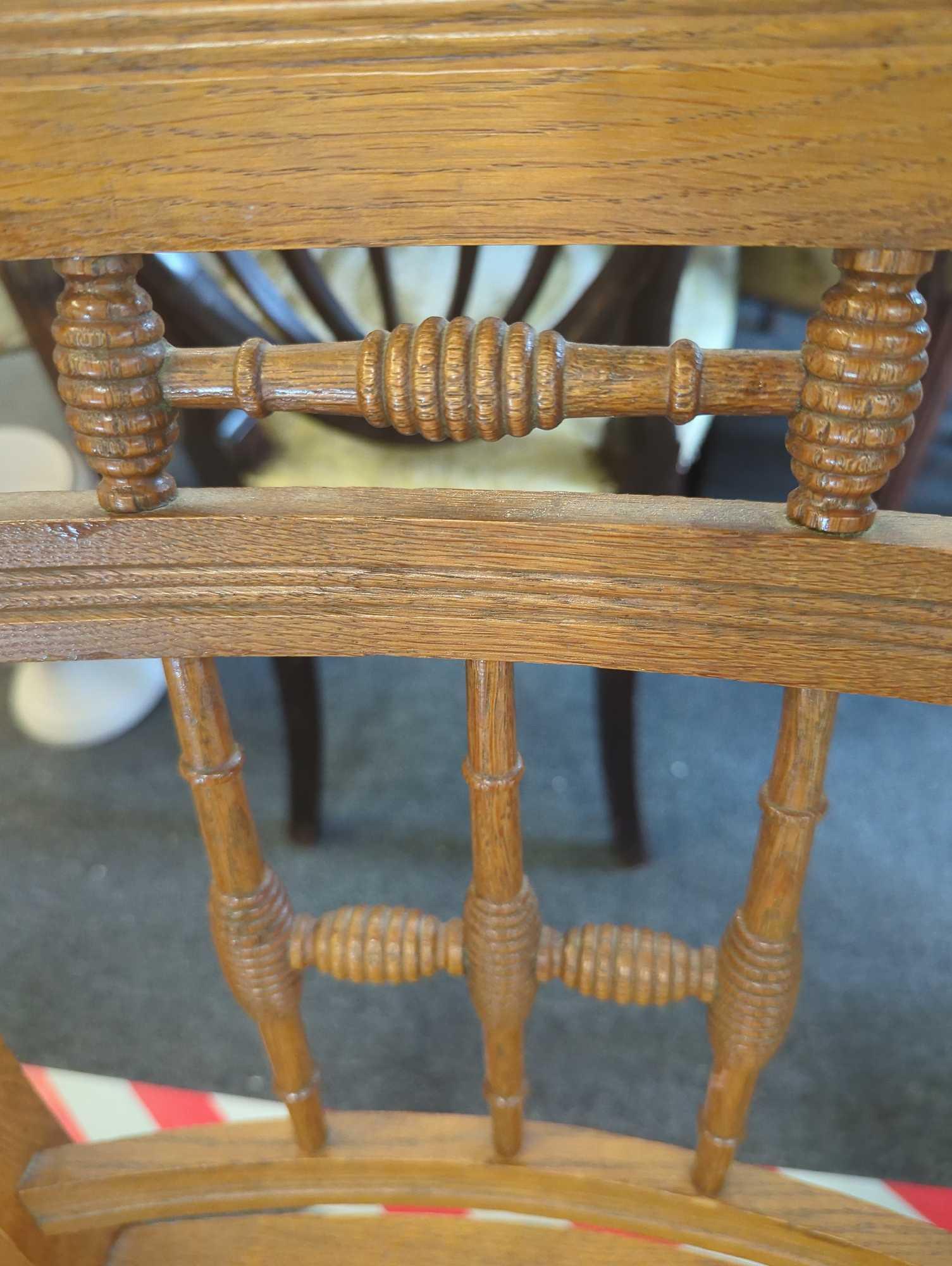 Antique Cane Bottom Chair, With a Honey Dipper Backing and Legs, Measure Approximately 16 in x 15 in