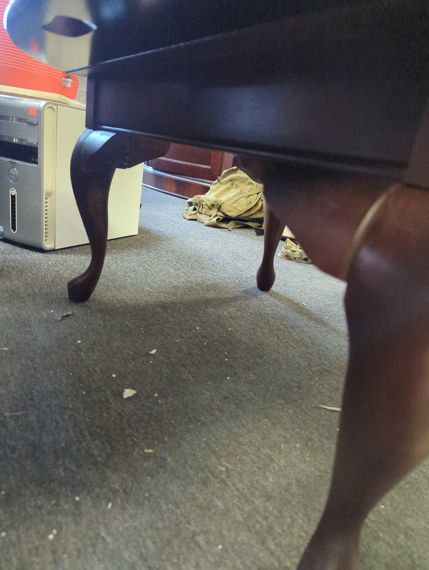 Vintage hinged cherry wood end/coffee table, Also Known As A Butler's Table, Measure Approximately