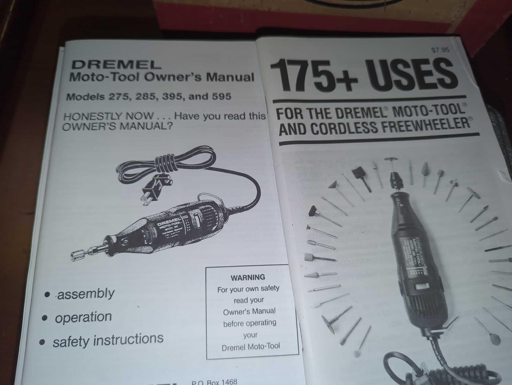 Dremel Moto-Tool with Variable Speed Control, Model 395, Type 4, Comes with Some Bit Attachments,