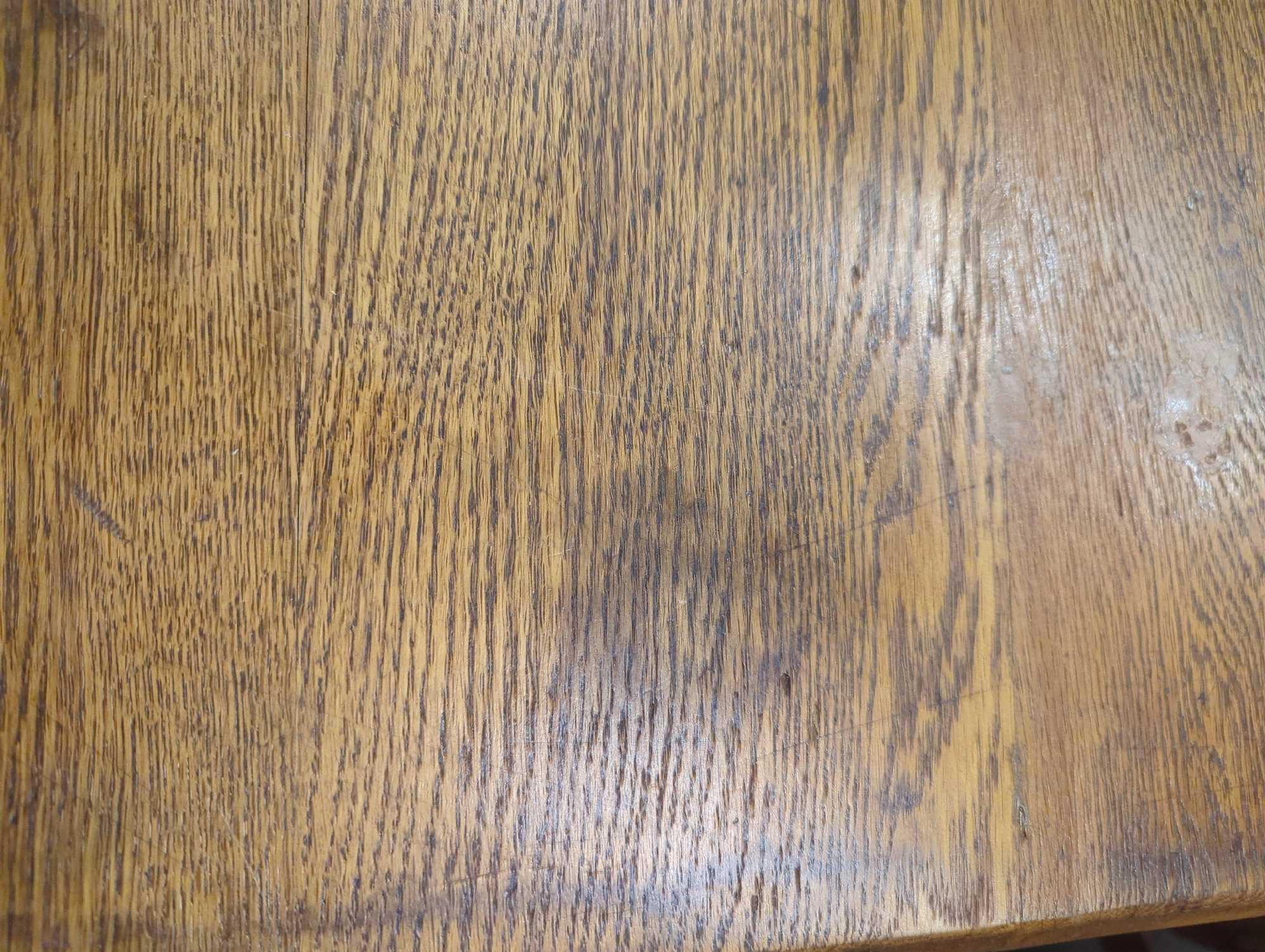 1910s American Square Oak Dining Table With Claw Feet, Come With 2 Leaves, Measure Approximately 41