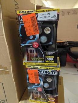 Lot of 2 HANDY BRITE 500 Lumens Multi-Location Cordless Motion-Activated Sensor LED Spotlight,