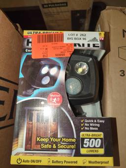 Lot of 2 HANDY BRITE 500 Lumens Multi-Location Cordless Motion-Activated Sensor LED Spotlight,