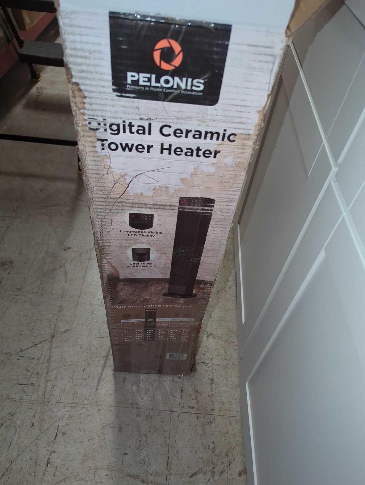 Pelonis 30 in. 1500-Watt Digital Tower Ceramic Heater, Appears to be New in Open Box Do to Being In