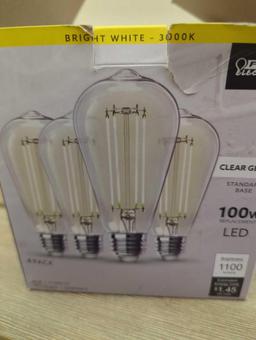 Lot of 2 Assorted Style Of Light Bulbs To Include, EcoSmart Smart Bulb Powered By Hub space 60W, and