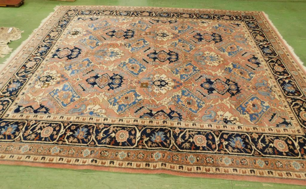 Blue - Beige - Rose Area Rug