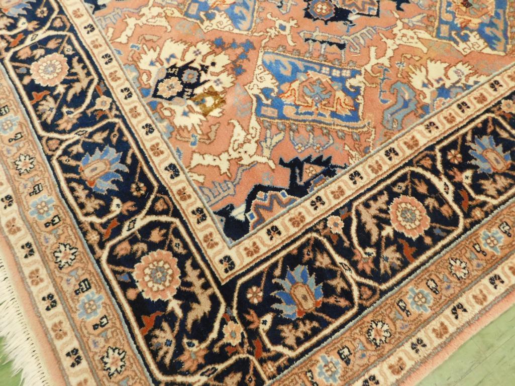 Blue - Beige - Rose Area Rug