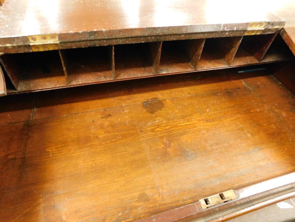 Early 2 Piece Pine Desk with Dovetails