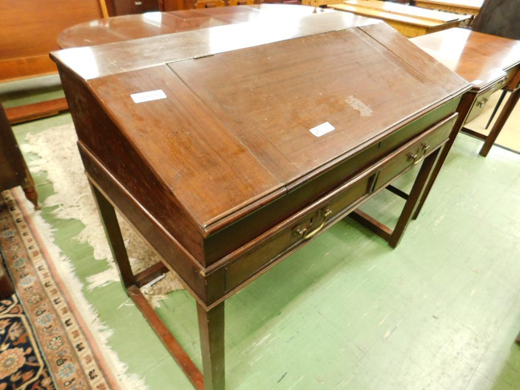 Early 2 Piece Pine Desk with Dovetails