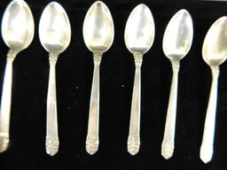 Sterling Silver - 6 Matching Demitasse Spoons - 81.0 Grams