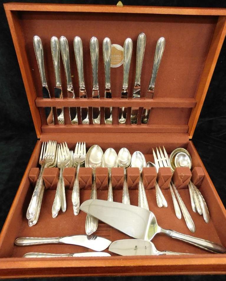 Sterling Silver - Flatware Set - Towle - Silver Mutes - 2399.0 Grams Plus 13 Weighted