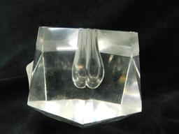 Iittala - Finland - Crystal Orchid Blossom Vase - 3" x 3" x 4"