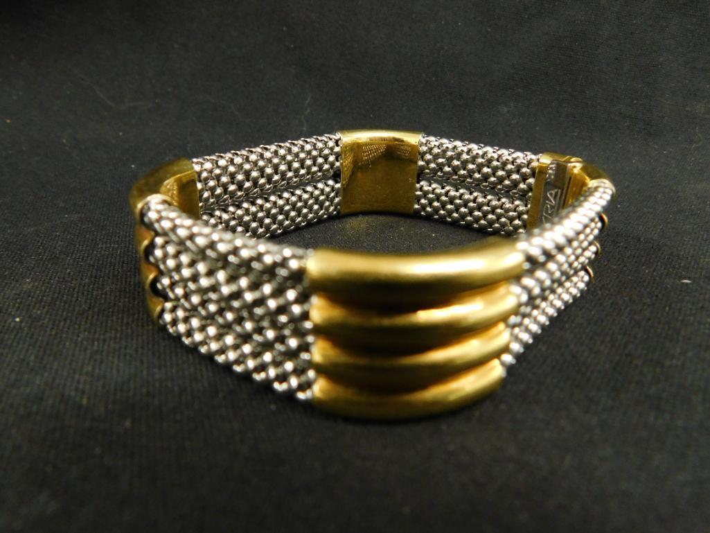 18K Yellow and White Gold - Bracelet - Signed Kria - 47.3 Grams