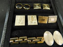 Tray Lot of Vintage Mens Cuff Links