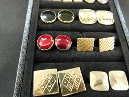 Tray Lot of Vintage Mens Cuff Links