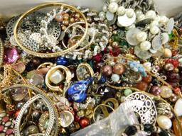 Box Lot of Bulk Costume Jewelry