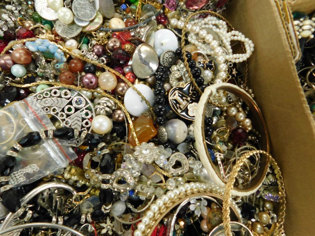 Box Lot of Bulk Costume Jewelry