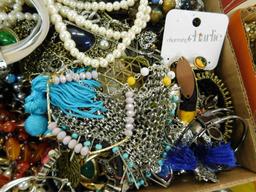 Box Lot of Bulk Costume Jewelry