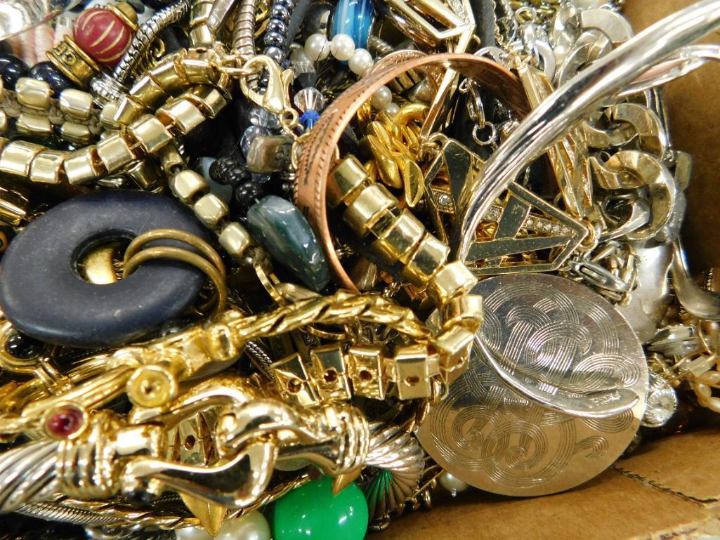 Box Lot of Bulk Costume Jewelry