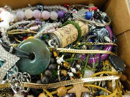 Box Lot of Bulk Costume Jewelry