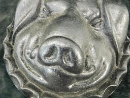 Large Cast Iron Pig Corn Bread Mold - 3" x 11" x 9"