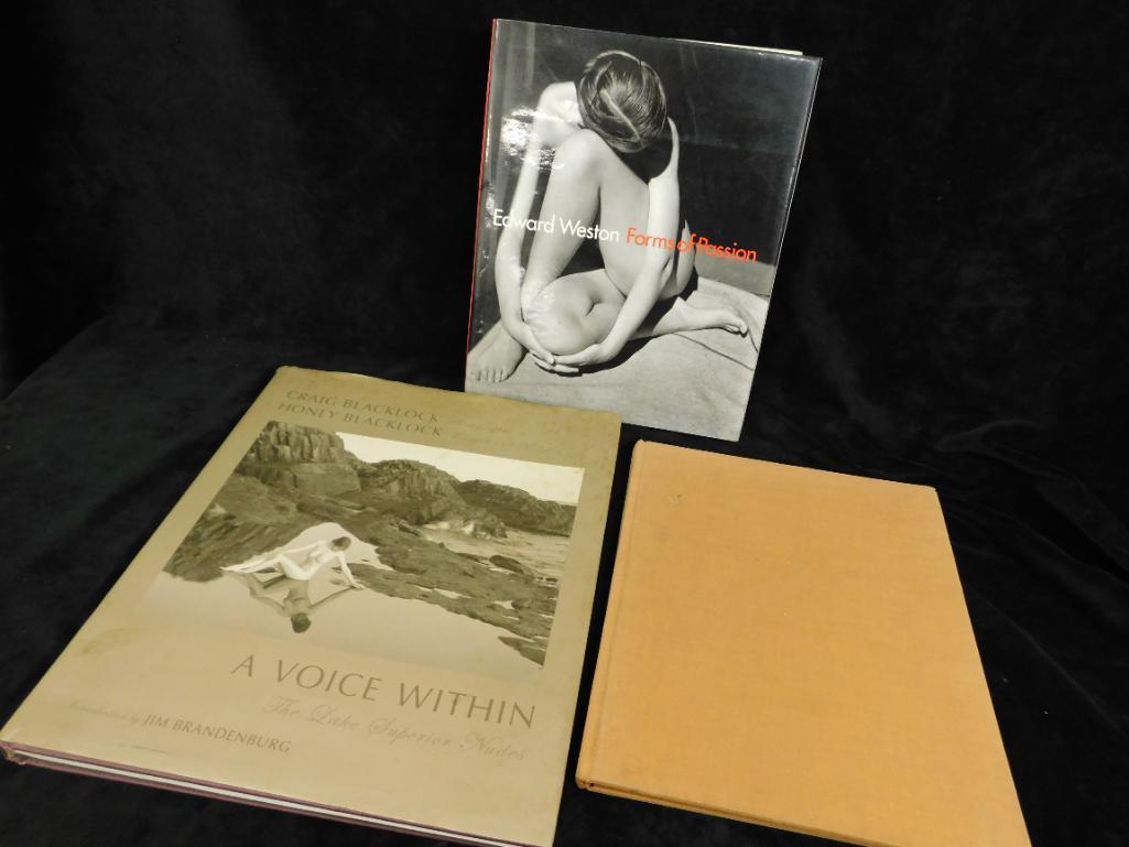 Group of 3 Nude Photography Books - 2004 Signed "A Voice Within" - Craig Blacklock - AS IS