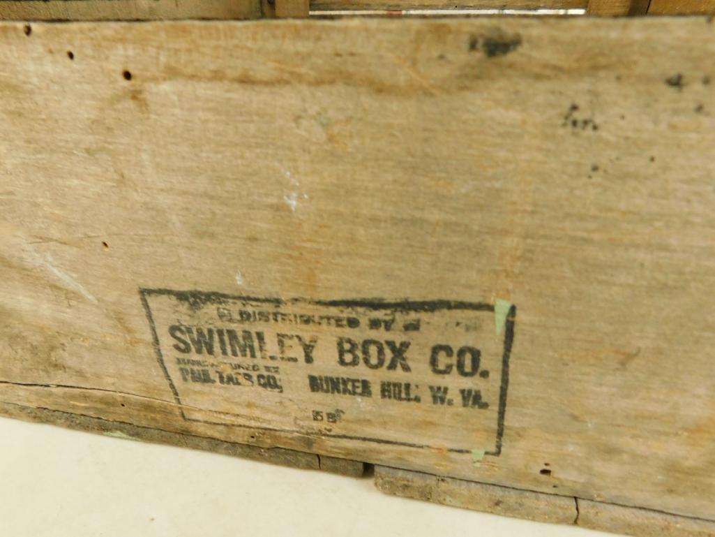 Vintage Swimley Box Co. - "H.F. Byrd" Wood Apple Crate - Virginia - 13" x 18" x 15"