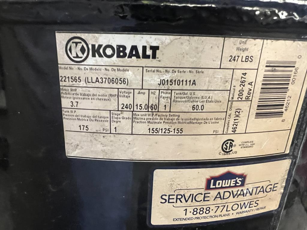 Kobalt 60 Gallon Electric Air Compressor