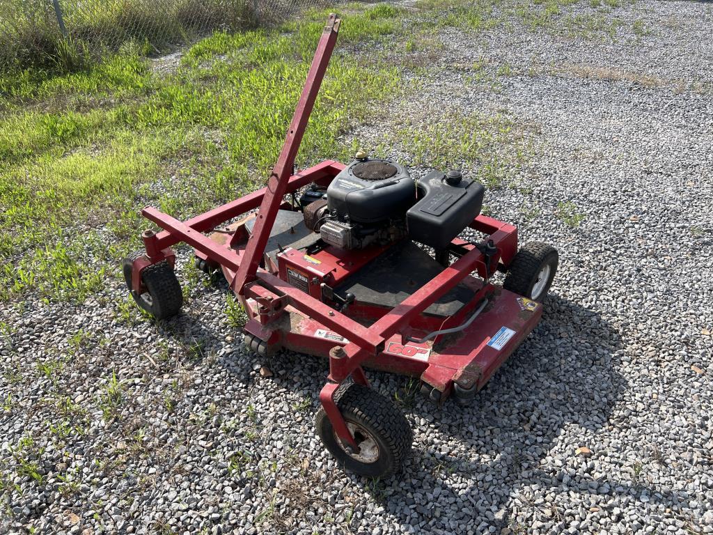 Swisher 60 in. Pull Behind Mower Make: Swisher Engine: 13 HP Additional Notes: ***STARTS & RUNS***