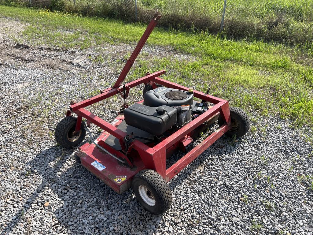 Swisher 60 in. Pull Behind Mower Make: Swisher Engine: 13 HP Additional Notes: ***STARTS & RUNS***