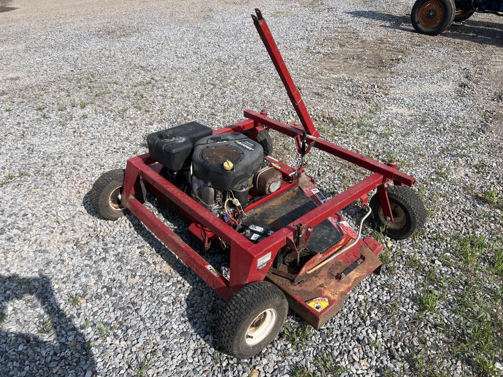 Swisher 60 in. Pull Behind Mower Make: Swisher Engine: 13 HP Additional Notes: ***STARTS & RUNS***