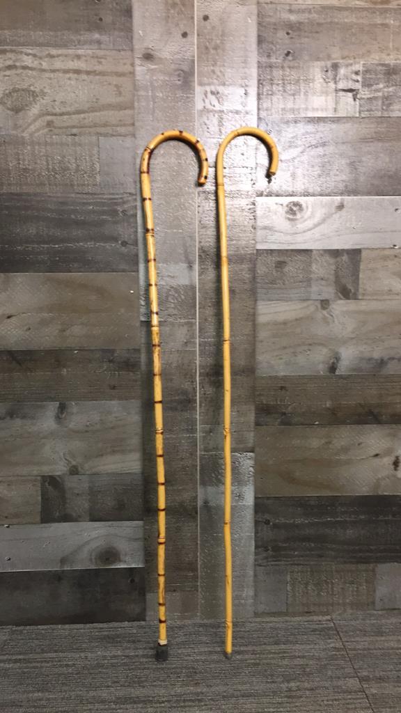 6) VINTAGE BAMBOO WALKING CANES