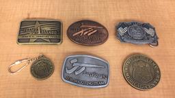 U.S. SHOOTING TEAM BELT BUCKLES & ARMY MEDALLIONS