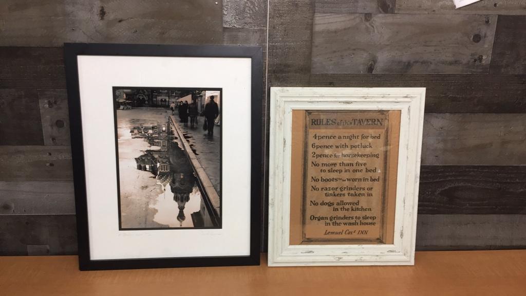 "TAVERN RULES" & RUSSIA REFLECTION FRAMED ART