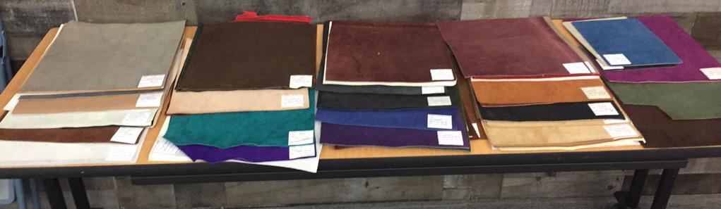 60+ SQUARE LEATHER SWATCH SAMPLES