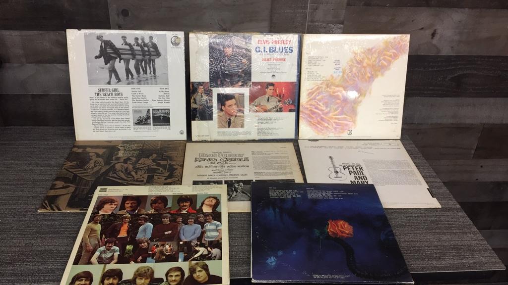 BEACH BOYS, ELVIS, MOODY BLUE & MORE VINYL RECORDS