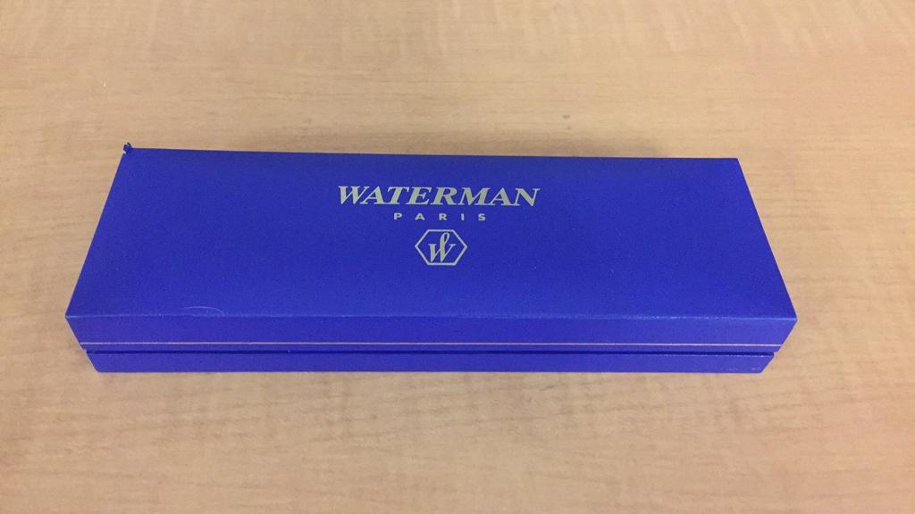 WATERMAN PARIS PEN & PENCIL SET &BULOVA DESK CLOCK