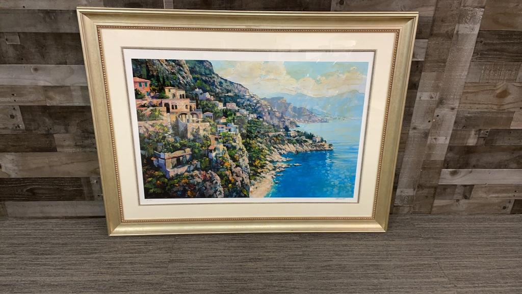 "THE AMALIFI COAST" PRINT BY HOWARD BREHENS