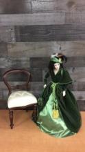 FRANKLIN MINT GONE W/ THE WIND SCARLET DOLL