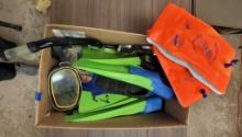 BOX OF MISCELLANEOUS: SNORKEL GEAR