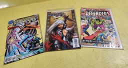 Three Vintage Comic Books, The Defenders, Teen Titans, Spider-Man 25 Cent & Others