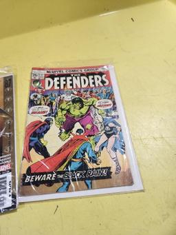 Three Vintage Comic Books, The Defenders, Teen Titans, Spider-Man 25 Cent & Others