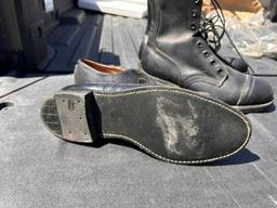 Military Steel Toe Boots and Dress Shoes, Size 9-1/2