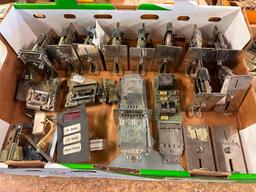 Large Supply of Repair Parts for Coin Chutes, Coin Slides, Locks, Acceptors, Misc. Parts